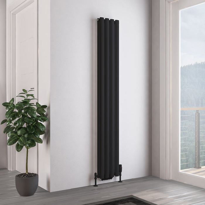 Eastbrook Tunstall Double Designer Radiator Matt Black