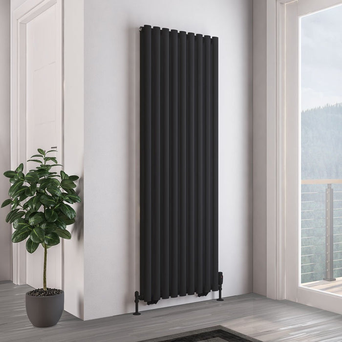 Eastbrook Tunstall Double Designer Radiator Matt Black