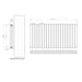 Eastbrook Tunstall Double Designer Radiator Matt Black