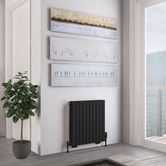 Eastbrook Tunstall Double Designer Radiator Matt Black