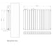 Eastbrook Tunstall Double Designer Radiator Matt Black