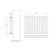 Eastbrook Tunstall Double Designer Radiator Matt White