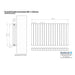 Eastbrook Tunstall Double Designer Radiator Matt White