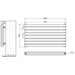 Eastbrook Tunstall Double Horizontal Designer Heated Towel