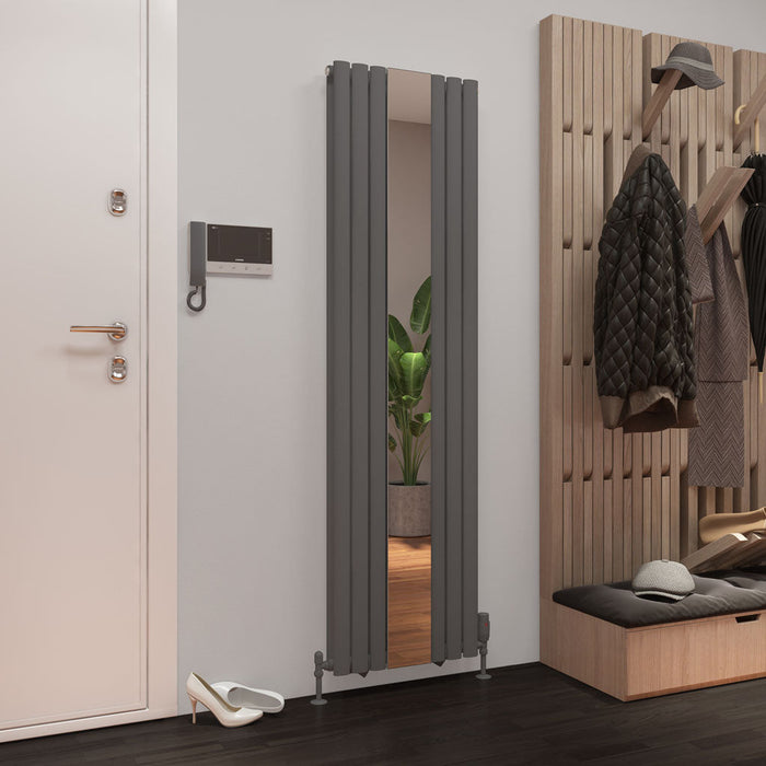 Eastbrook Tunstall Double Mirror Designer Radiator - Matt