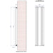 Eastbrook Tunstall Single Designer Mirror Radiator Matt