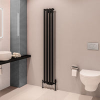 Eastbrook Tunstall Vertical Designer Radiator Matt Black