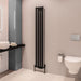 Eastbrook Tunstall Vertical Designer Radiator Matt Black