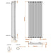 Eastbrook Tunstall Vertical Designer Radiator Matt Black