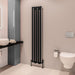 Eastbrook Tunstall Vertical Designer Radiator Matt Black