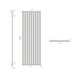 Eastbrook Tunstall Vertical Designer Radiator Matt White