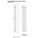 Eastbrook Tunstall Vertical Double Designer Radiator Matt