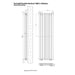 Eastbrook Tunstall Vertical Double Designer Radiator Matt
