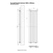 Eastbrook Tunstall Vertical Double Designer Radiator Matt