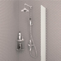 Eastbrook Twin Thermostatic Exposed Shower Valve With Rigid