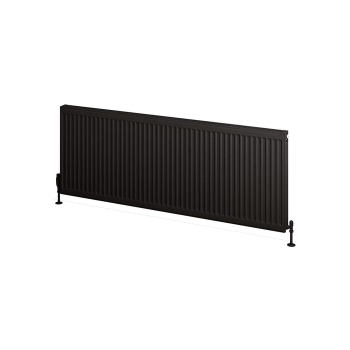 Eastbrook Type 11 Compact Single Panel Radiator Matt Black