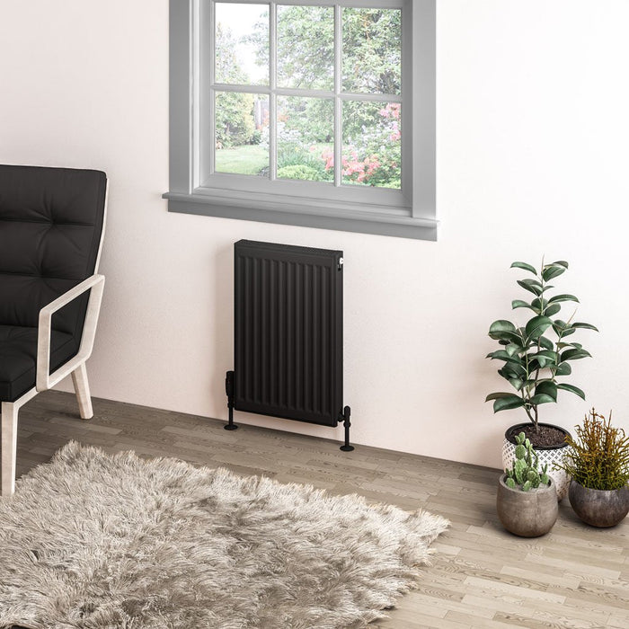 Eastbrook Type 11 Compact Single Panel Radiator Matt Black