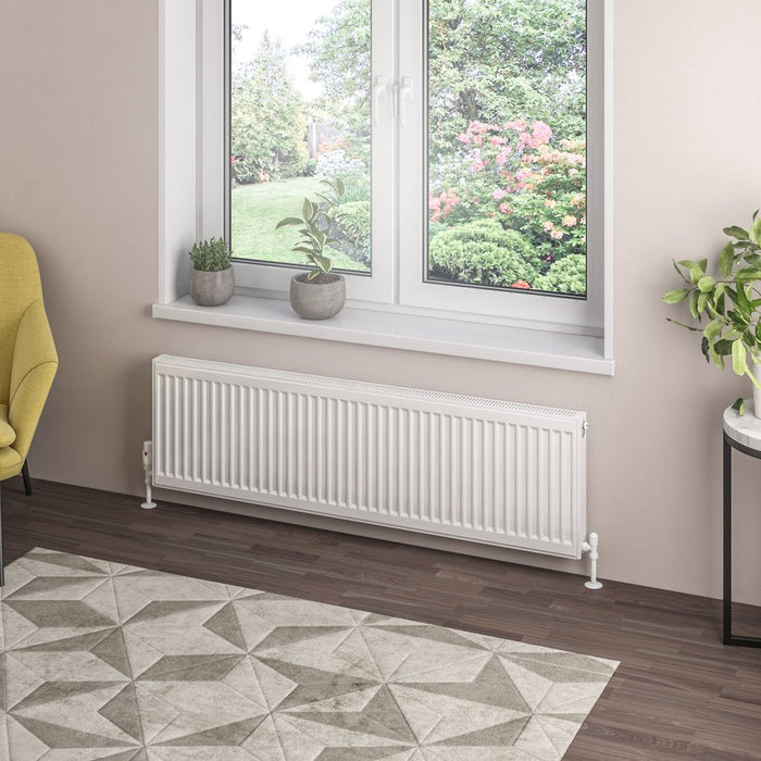 Eastbrook Type 21 Compact Single Panel Radiator Gloss White