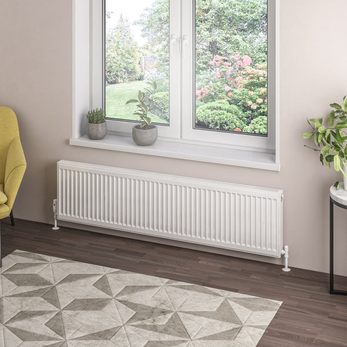 Eastbrook Type 21 Compact Single Panel Radiator Gloss White