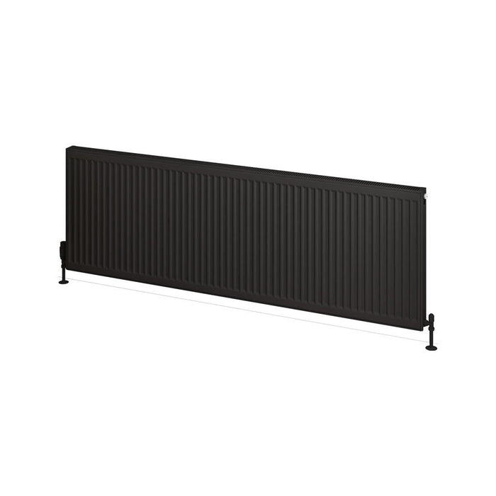 Eastbrook Type 21 Compact Single Panel Radiator Matt Black