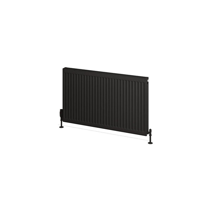 Eastbrook Type 21 Compact Single Panel Radiator Matt Black