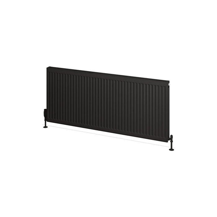 Eastbrook Type 21 Compact Single Panel Radiator Matt Black