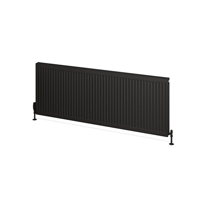 Eastbrook Type 21 Compact Single Panel Radiator Matt Black