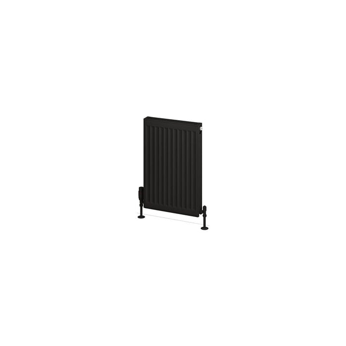 Eastbrook Type 21 Compact Single Panel Radiator Matt Black
