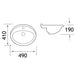 Eastbrook Under Countertop Basin - 490mm Wide - White