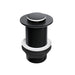 Eastbrook Unslotted Push Button Basin Waste - Matt Black