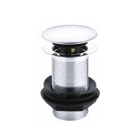 Eastbrook Unslotted Sprung Plug Basin Waste - Chrome