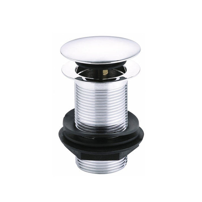 Eastbrook Unslotted Sprung Plug Basin Waste - Chrome