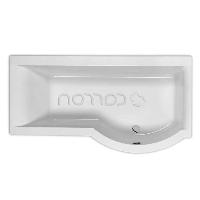 Eastbrook Urban P Shaped Shower Bath - 1700mm X 750mm/900mm