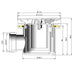 Eastbrook Vantage Shower Tray Waste - 116mm Wide - Shower