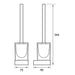Eastbrook Vercelli Toilet Brush Holder - Chrome - Toilet