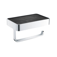 Eastbrook Vercelli Toilet Roll Holder With Leather Shelf