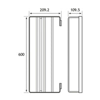 Eastbrook Vercelli Towel Rack with Bar - Chrome - Towel