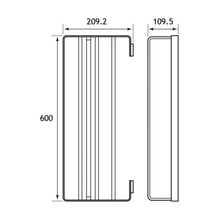 Eastbrook Vercelli Towel Rack with Bar - Chrome - Towel