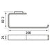 Eastbrook Vercelli Towel Ring - Chrome - Towel Rings