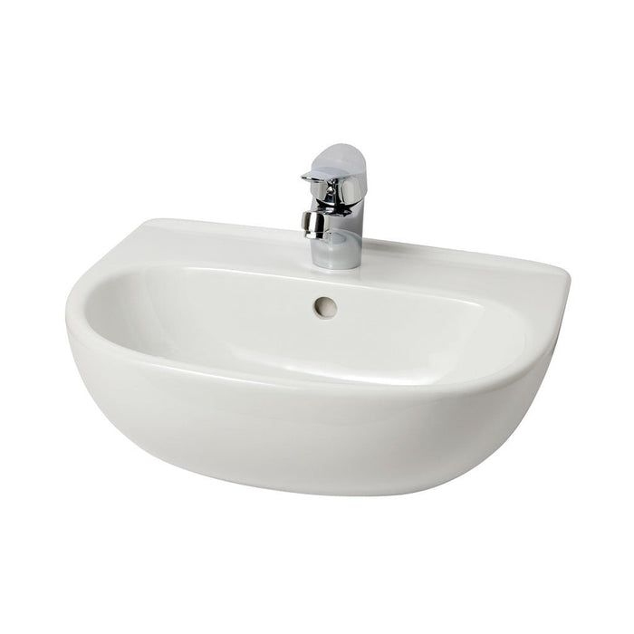 Eastbrook Wall Hung Cloakroom Basin With Overflow - 457mm
