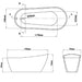 Eastbrook Wickham Freestanding Single Ended Slipper Bath