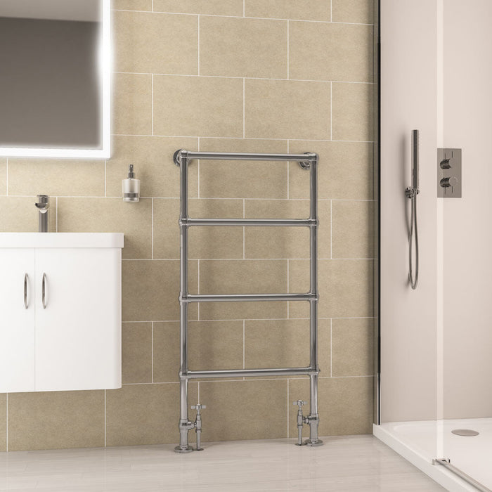 Eastbrook Windrush Heated Towel Rail Chrome - Heated Towel