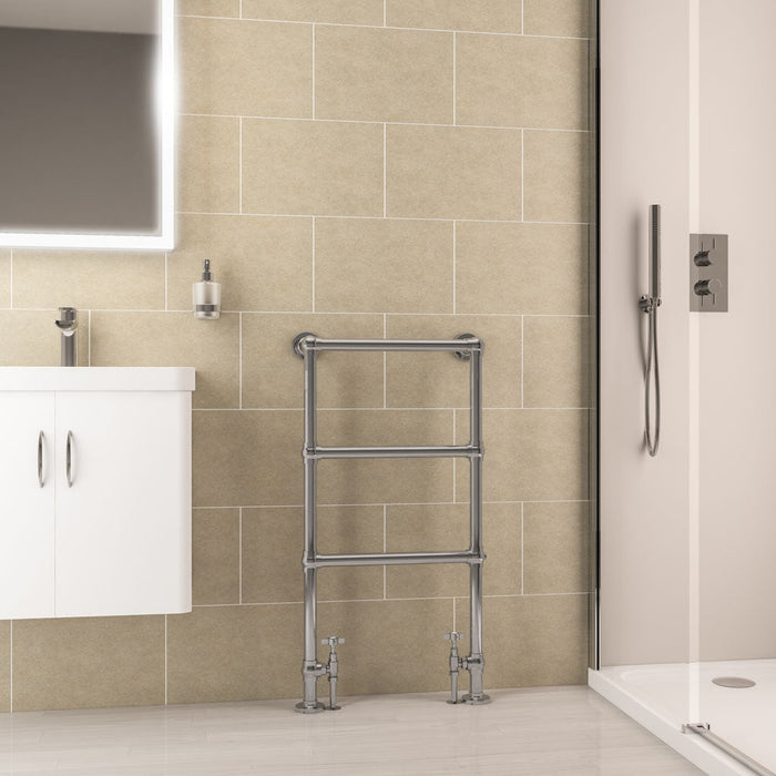 Eastbrook Windrush Heated Towel Rail Chrome - Heated Towel