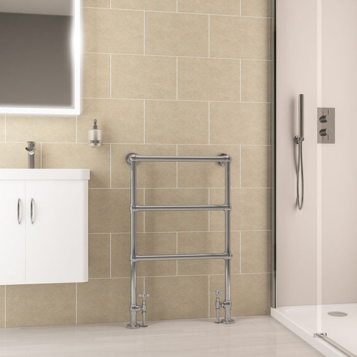 Eastbrook Windrush Heated Towel Rail Chrome - Heated Towel