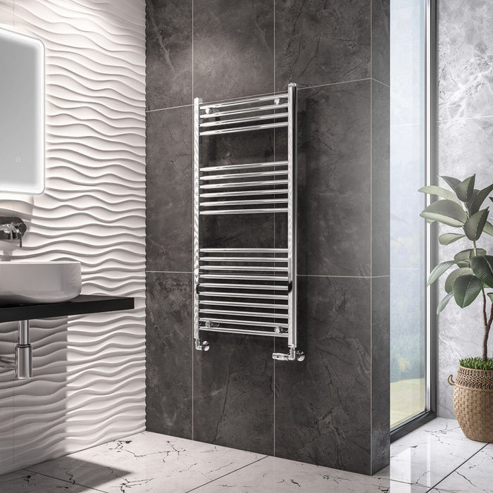 Eastbrook Wingrave Straight Heated Towel Rail - Chrome