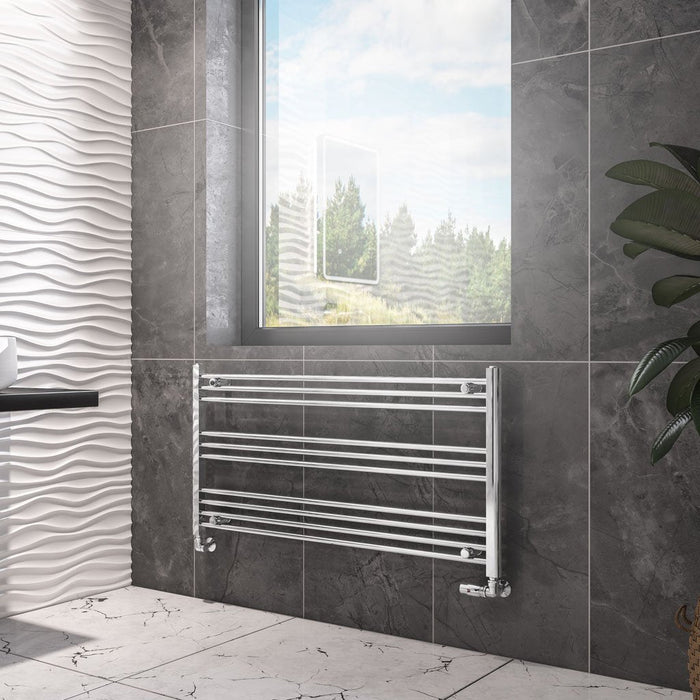 Eastbrook Wingrave Straight Heated Towel Rail - Chrome