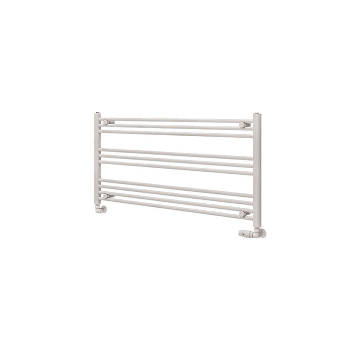 Eastbrook Wingrave Straight Heated Towel Rail - Gloss White