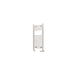 Eastbrook Wingrave Straight Heated Towel Rail - Gloss White