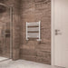 Eastbrook Wingrave Straight Heated Towel Rail - Gloss White