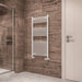 Eastbrook Wingrave Straight Heated Towel Rail - Gloss White